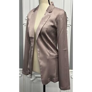 Maurices Satin Mauve Open-Front Blazer- Women's XS (NWT)